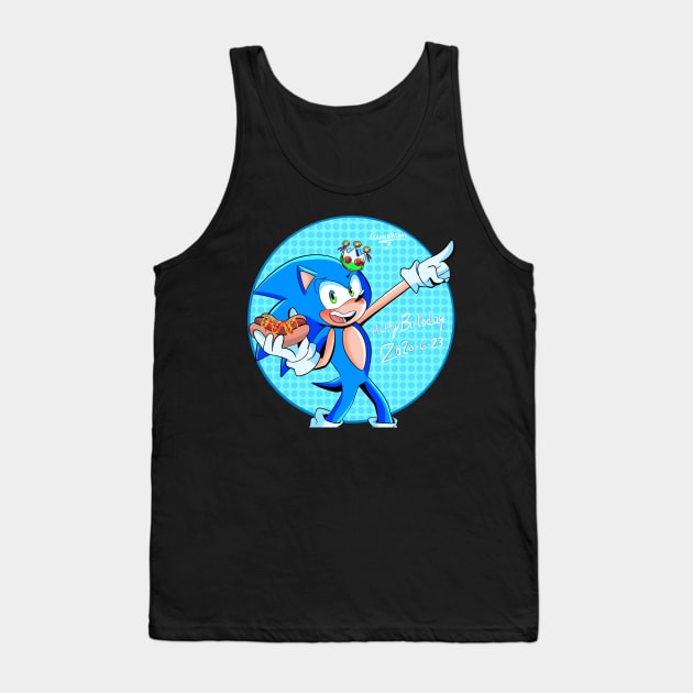 Sonic happy birthday Tank Top by Klaudiapasqui 96